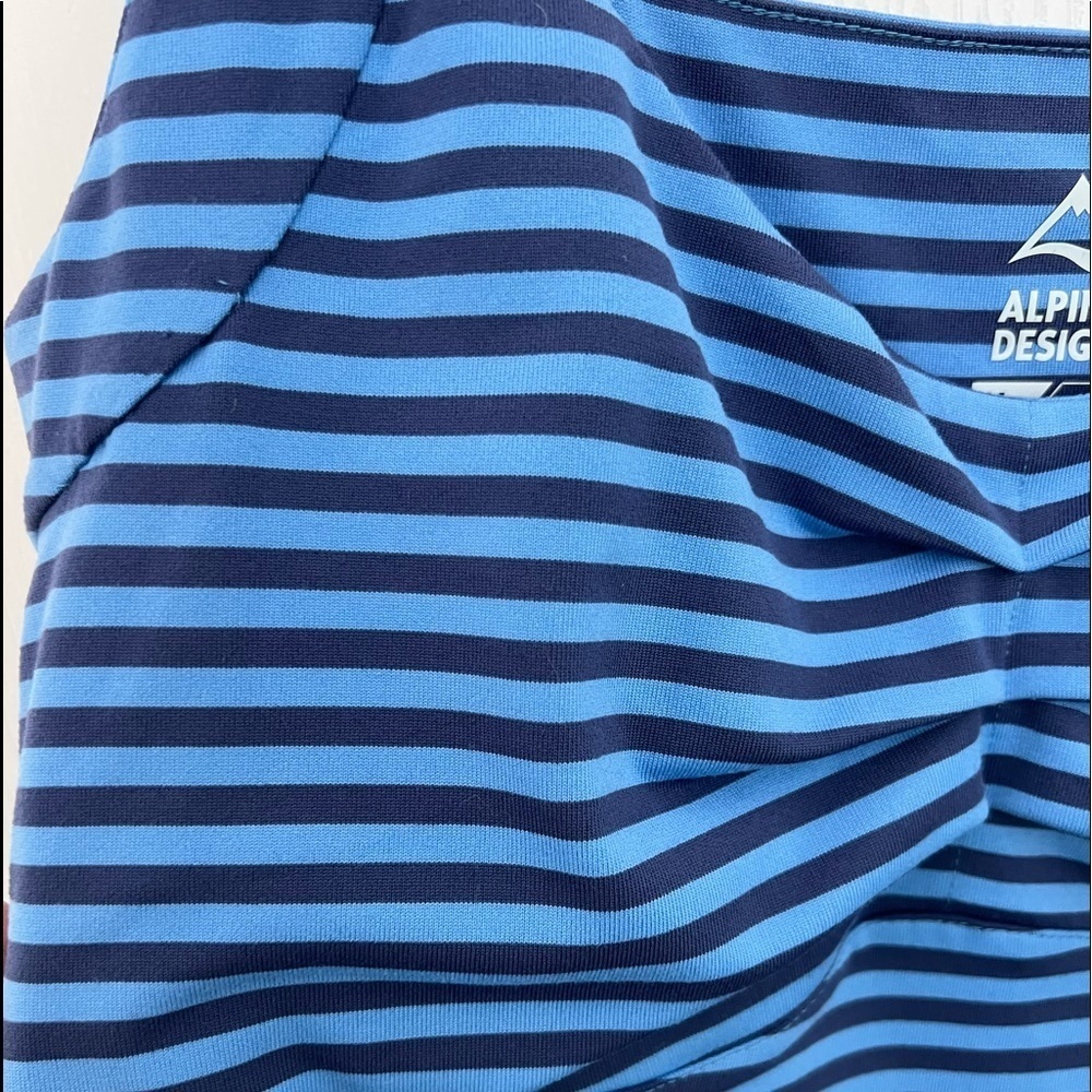 Stripe blue dress, size M by Alpine design - Picture 3 of 6